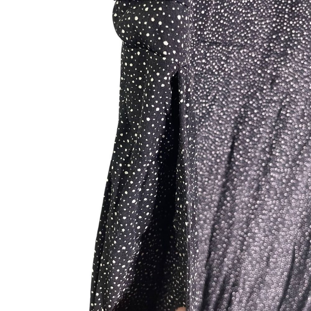 Loft Plus Jumpsuit In Black Dots Flutter Sleeve W… - image 6